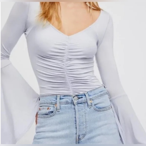 Free People Tops - FREE PEOPLE What A Babe Bell Sleeve Blouse